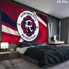 New England Revolution SC Wall Tapestry, Aesthetic Printed Fabric Blanket, Suitable for Bedroom, Living Room, and Home Decor.