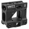Ryohin Buhin Evolution Gear UNITY TACTICAL Тип FAST MICRO MOUNT T-1/T-2 Быстросъемное микрокрепление с высоким креплением и интегрированным задним прицелом, Черный