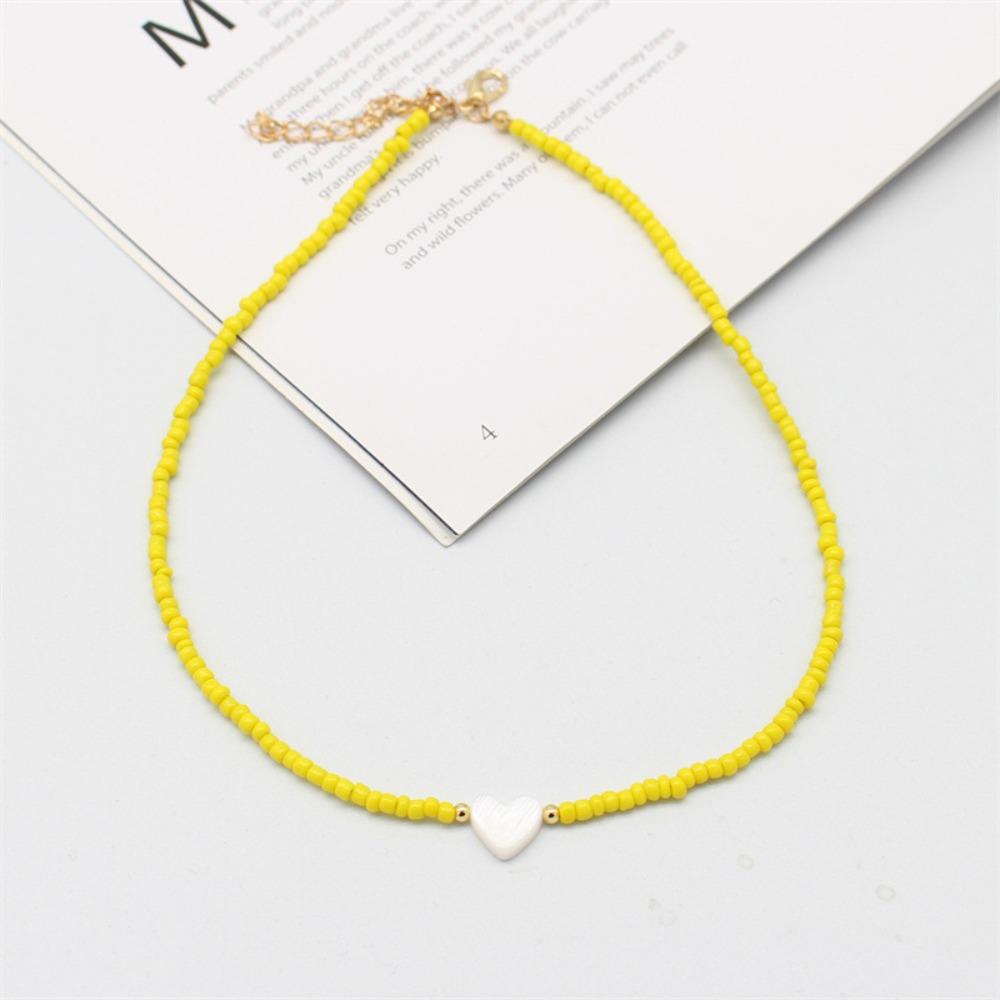 Ожерелье-чокер с цветными короткими бусинами Shell Love для девочек