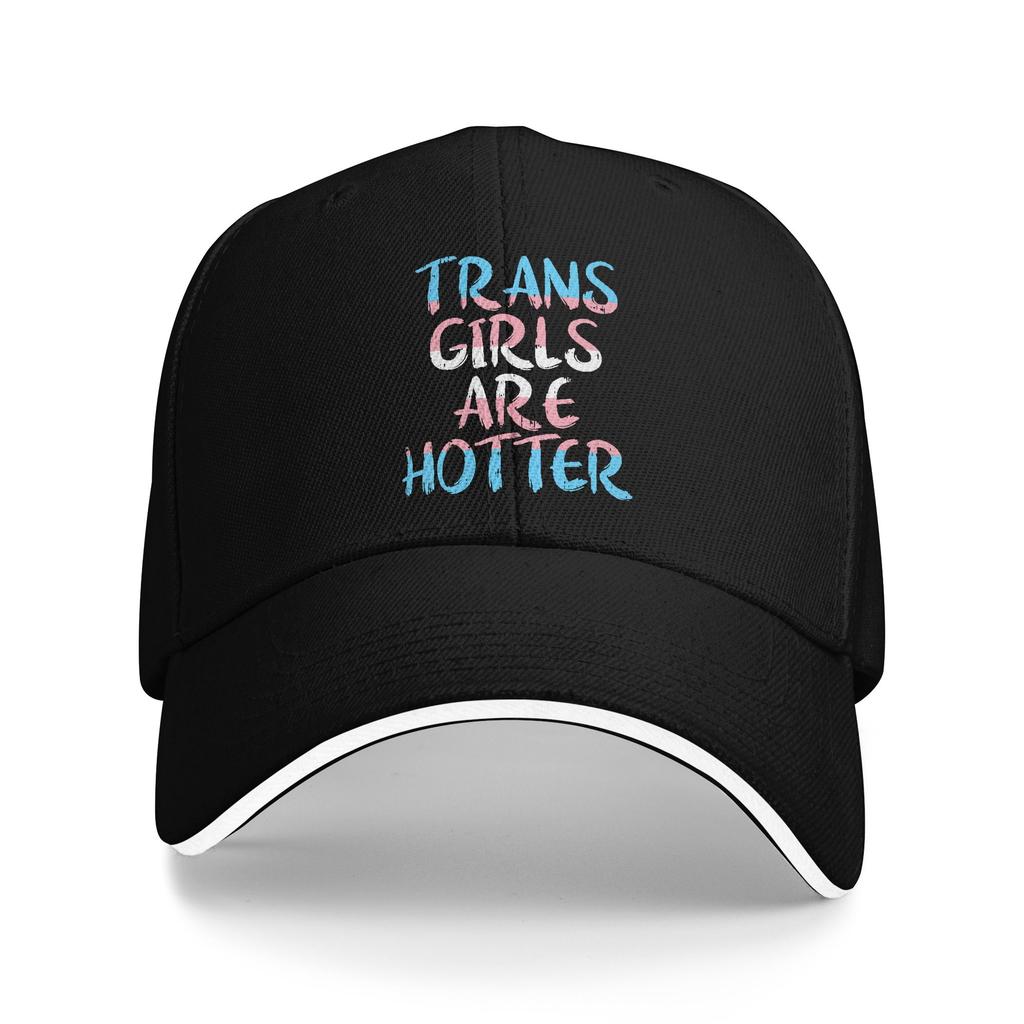Transgender Pride LGBTQ Baseball Caps Casual Trans not Threat Sandwich Hats Unisex Polyester Caps Hat Outdoor