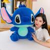 Плюшевая игрушка Стич с кроличьим мехом для детей, мягкая обнимательная подушка, подарок для мальчиков