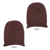 Stripe Knit Texture Knit Slouch Hat Solid Color Unisex Beanie Cap New Slouchy Beanie