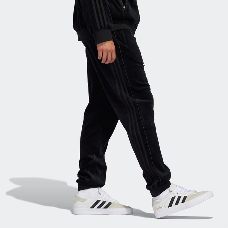 Adidas Оригинальные зауженные трикотажные спортивные брюки средней посадки, мужские, черные, H31246