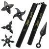 Ninja Nunchaku Ninja Martial Arts [LamPlanning] Set, Shuriken, Kunai, Nunchaku, Sponge, Cosplay, Costume, Weapon, (Luxurious 6-piece Set)
