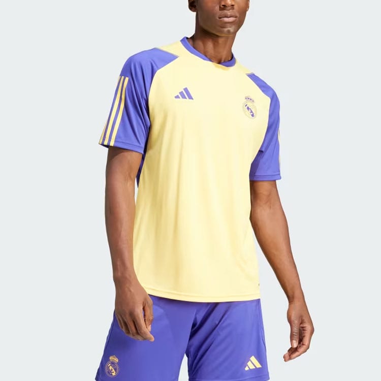 adidas Реал Мадрид Реал Мадрид Tiro Тренировочная футболка Футбольная футболка Мужская Желтая IQ0547