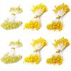 LIKENNY Flower Pep Artificial Flower 3 900 3mm for Tsumami Zaiku Handmade Artificial Stamens Centers, Colors, Pieces, Approx. Diameter, Approx. 5.5cm
