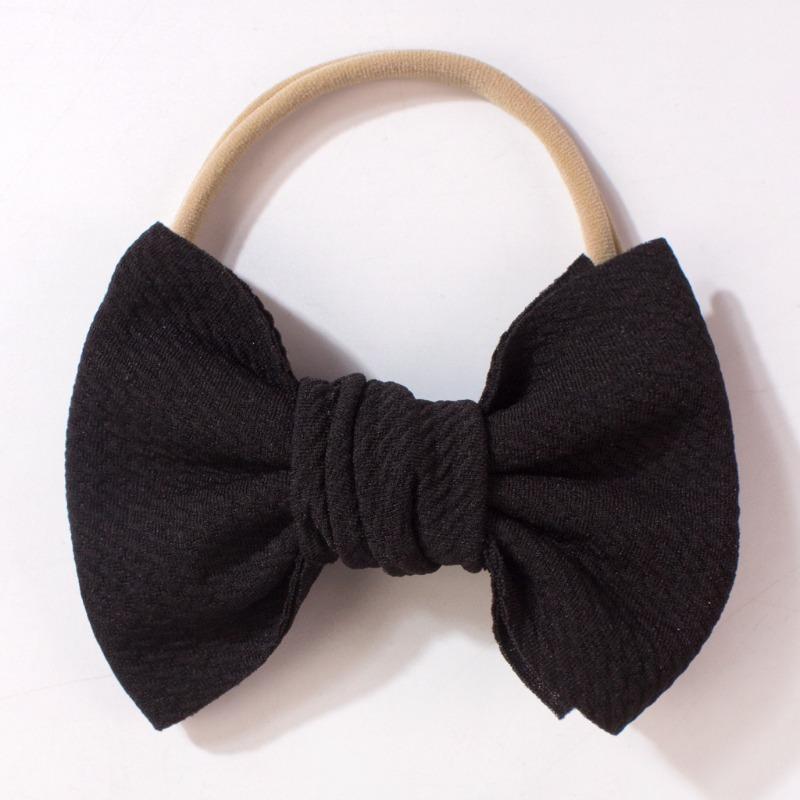 Новая универсальная нейлоновая детская повязка на голову, милый бант, детский платок, тонкие дышащие детские аксессуары для волос