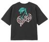 Milkfed Casual Glitter Melty Cherries Tee In Charcoal Women's S/S