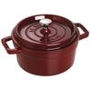 Staub Cocotte Round Grenadine Red Both Hand Enamel Pot IH Compatible Japanese La Cocotte Round "Pico 22cm" [Authorized Product] 40509-355