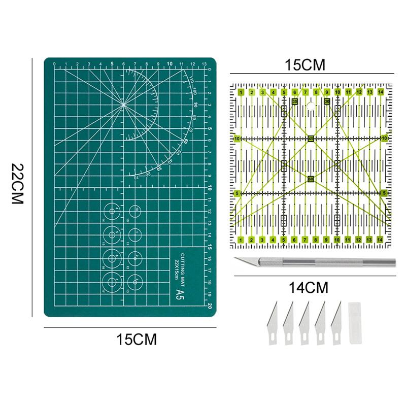 Нож для творчества, прецизионный резак и самовосстанавливающийся коврик для резки, набор ножей для творчества, трафарет для скрапбукинга