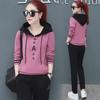2024 Women's Autumn Fashion Hooded Sweatshirt & Loose Two-Piece Sportswear Set