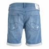 Шорты из рваного денима с отворотами из смесового эластичного хлопка Мужской JACK & JONES