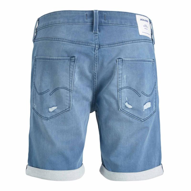 Шорты из рваного денима с отворотами из смесового эластичного хлопка Мужской JACK & JONES