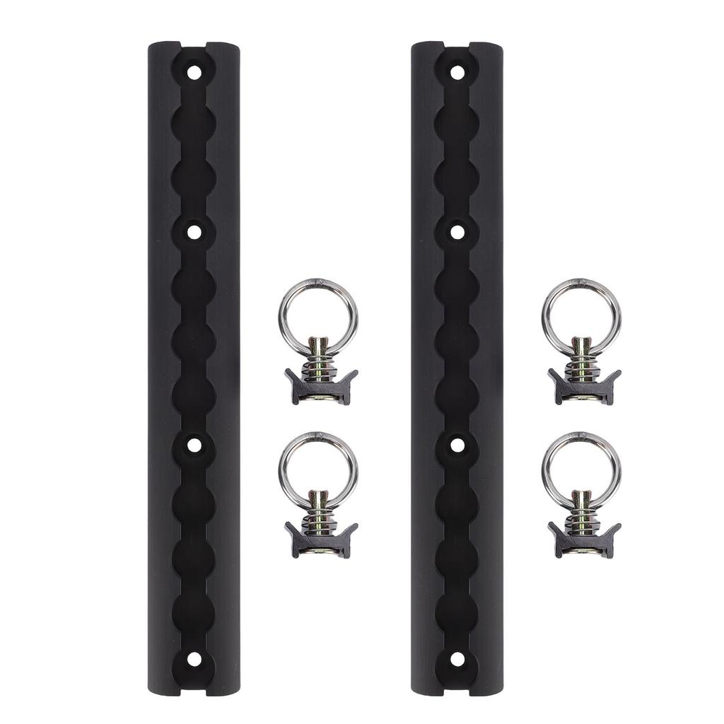 2 шт. Алюминиевая L-образная направляющая 304 мм Утолщенная L-образная крепежная рейка с 4 круглыми кольцами для мотоциклов, квадроциклов, внедорожных мотоциклов, пикапов