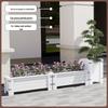 Hualongdun Carbonized Solid Wood Outdoor Planter Box