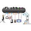 Комплект из двух конденсаторных микрофонов BM800 и звуковой карты F998max для прямой трансляции, набор оборудования для подкастинга, регулируемый пантограф