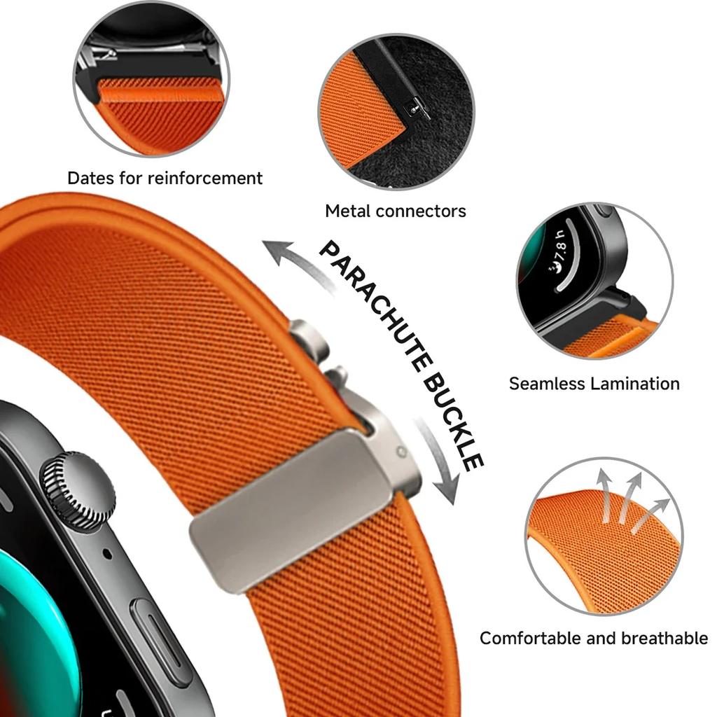 2025 Новый нейлоновый ремешок-петля для Huawei Watch Fit 4 Pro 3, эластичный плетеный браслет, аксессуары для Huawei Fit4 Fit3 Fit4Pro, ремешок для часов