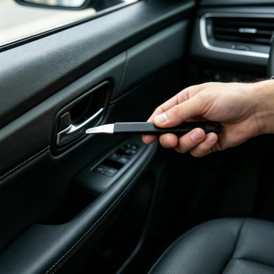 Car Trim Removal Tool Stainless Steel Extra Hard Pry Bar for Interior Panel Door Clip Navigation Dash Disassembly Kit