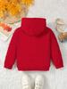 Fun Cartoon Penguin Hoodie for Kids Warm Fleece-lined Stylish Casual Versatile and Comfortable Sweatshirt for Autumn and Winter