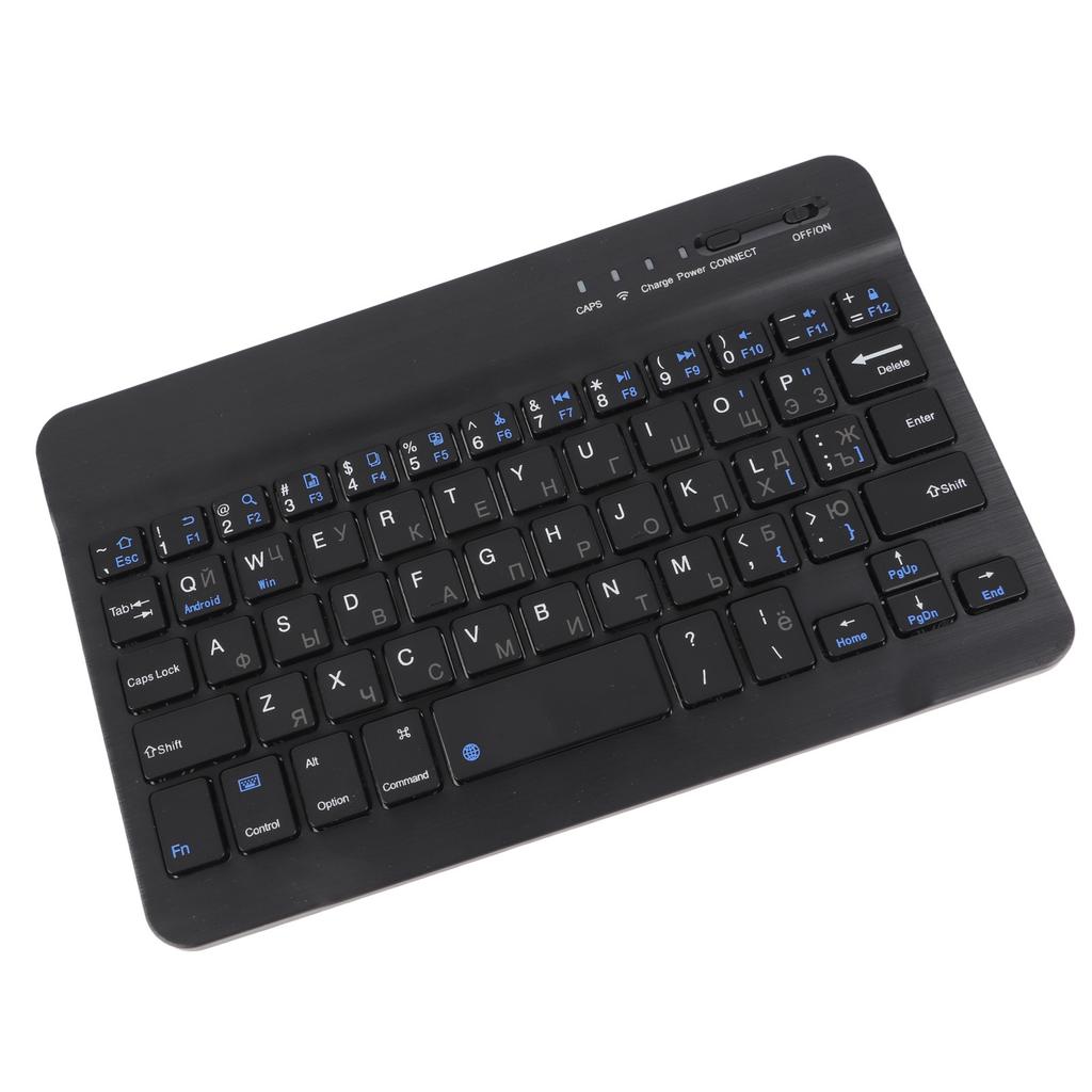 7 Inch Rechargeable Ultra Thin Russian Wireless Bluetooth Keyboard for Andriod for Win for IOS