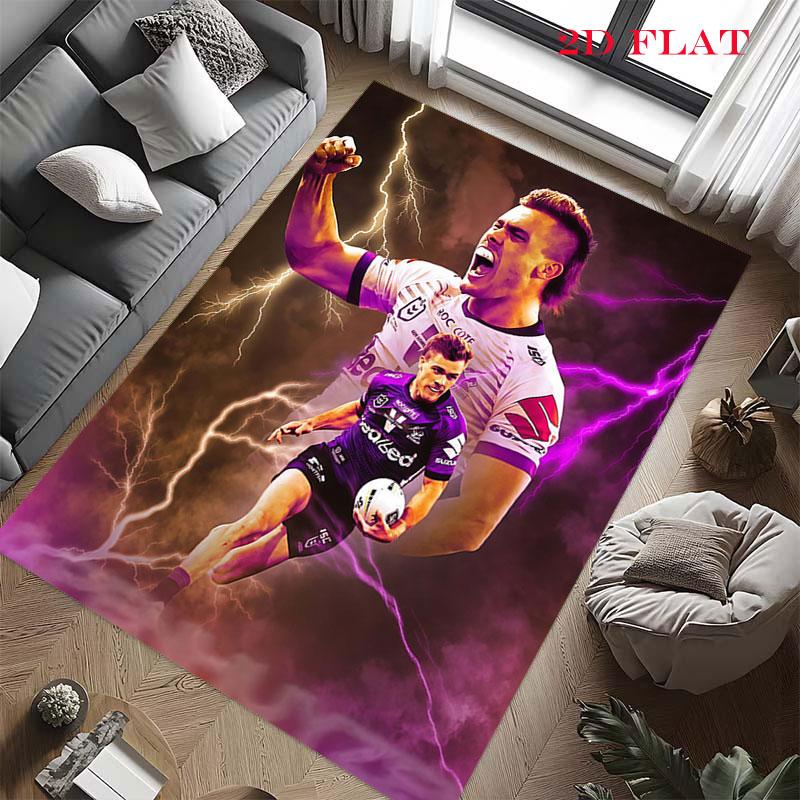 Melbourne Storm Carpet Rug for Living Room Bedroom Home Sofa Decoration,Kids play Nonslip Floor Mat