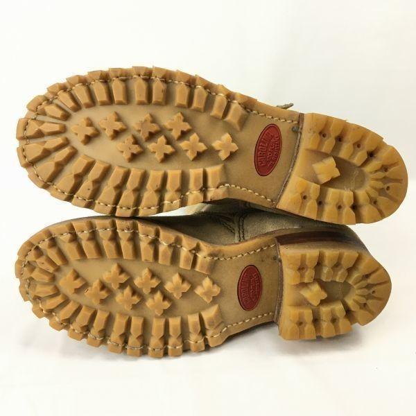 Винтажные ботинки инженера Carolina PT/91 с металлическим подноском, 90-е годы, размер примерно. 23.524.5см Бежевые Ботинки/Туфли(ИСПОЛЬЗОВАЛ)