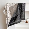 NEW Unisex Luxury Brand Cashew Flower Contrasting Tie Shawl Silk Square Scarf Women's 70cm Headscarf