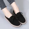 Женская обувь на плоской подошве, летние прогулочные туфли, кожаные элегантные и ленивые лоферы на шнуровке, повседневные мокасины, удобные туфли-мюли для вождения