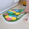 JANMEIJIA Bathroom Mat, Toilet Foot Mat, Entrance Absorbent Pad, Washroom Non-Slip Small Mat, 50*80cm