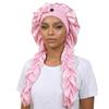 Satin Material Sleep Bonnet Long Curling Ribbons Curling Bonnet Stylish Satin Bonnet  For Long Hair