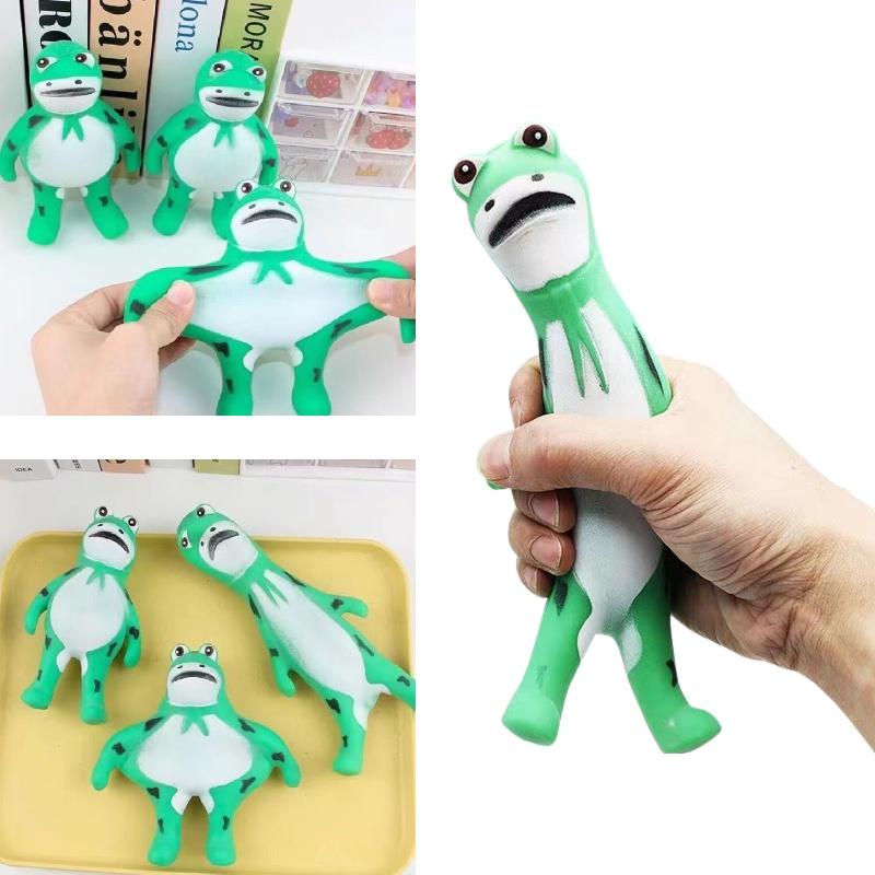 Креативная игрушка-сквиши в виде лягушки из ТПР для снятия стресса оптом от фабрики в Чжэцзяне