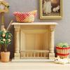 Масштаб 1/12 Деревянный Миниатюрный Модель Каминной Полки Фигурка Неокрашенная Идеально подходит для Украшения Кукольных Домиков и Проекта Рукоделия