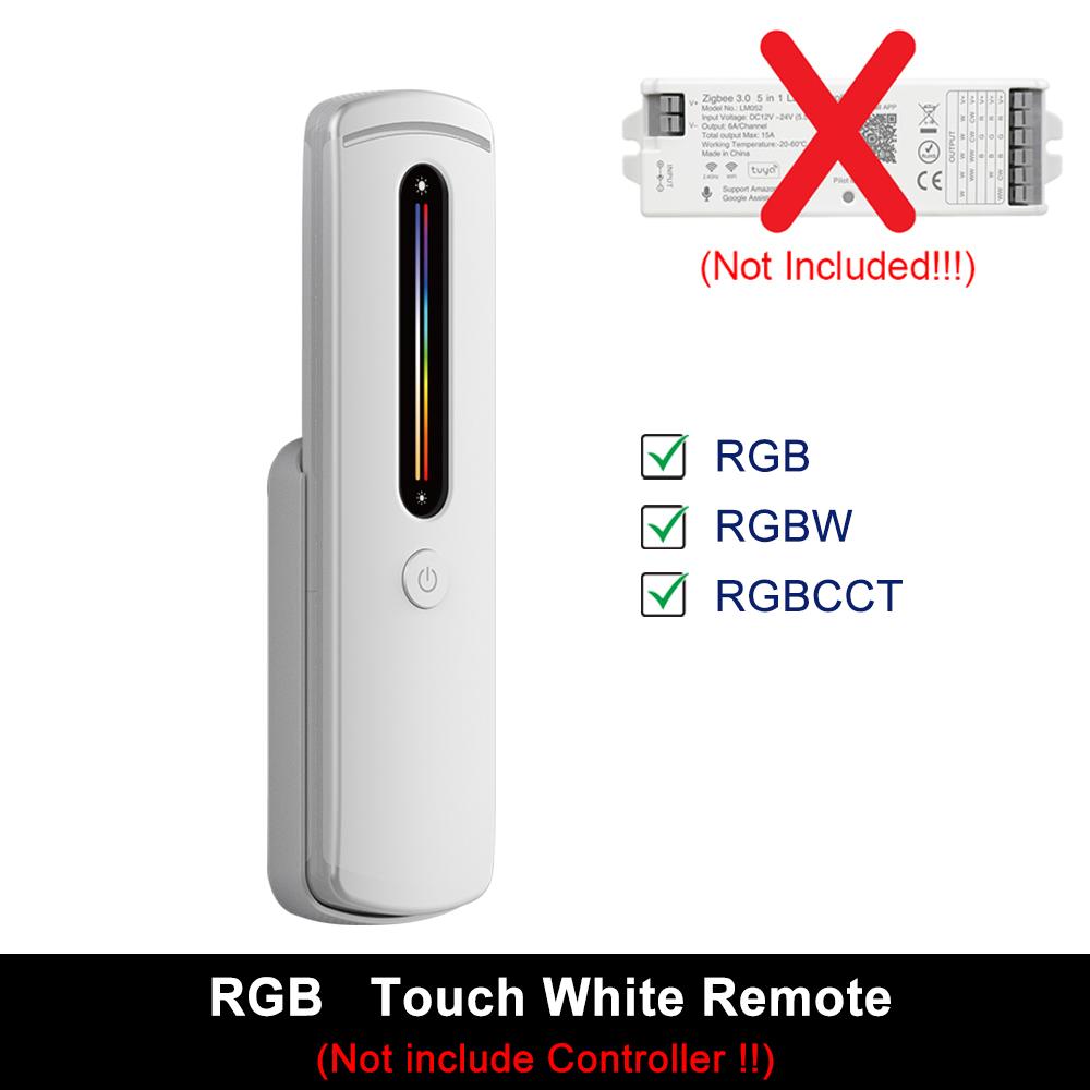 5 in 1 Controller Tuya Zigbee Wifi Smart LED Dimmer 2.4G RC Support Alexa Google Assistant for 12V 24V CCT RGB RGBCCT COB Strip