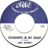 7-дюймовая пластинка JOE BARRY - Teardrops In My Heart 45152 Jin Records 1961 UK Rock Б/у