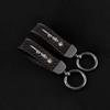 Car Stickers For Alfa Romeo Carbon fiber Car Key Chain Leather Keychain Ring For Alfa Romeo Giulia Stelvio Giulietta 156 159 147
