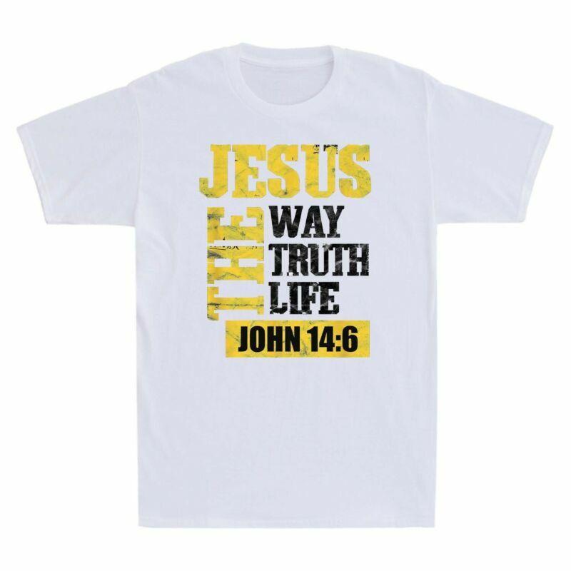 Verse Way Jesus Christian John Truth Funny 146 Tshirt The Tee Unisexs Bible Life