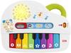 FISHER-PRICE Первый синтезатор малыша - Портативное игрушечное пианино с 4 режимами игры, песнями, световыми и звуковыми эффектами, обучающая игрушка для изучения немецкого языка для младенцев от 6 месяцев