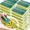 50/1 шт. Кухонная губка для мытья посуды Мягкая Впитывающая Чистящая Губка для мытья кастрюль Ржавчины Наборы для удаления Домашняя Чистящая Щетка Губка