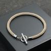 Stylish Men Bracelet Rope Stainless Steel OT Buckle Lucky Red Thread Braslet 7 Colors Milan String Beach Nautical Braclet Homme