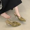Clothing Top Women's Sandals Commuter New Bow Willow Spike Stiletto Bag Head Empty Pointed High Heels