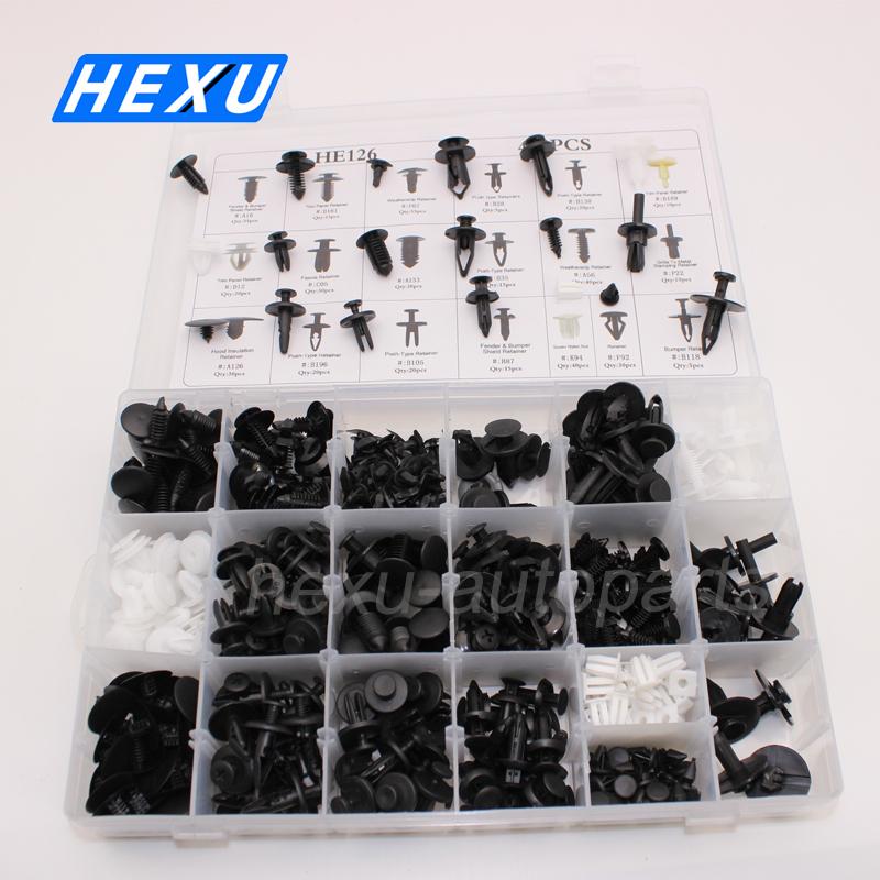 435Pcs Car Retainer Clips Assortment Panel Trim Plastic Fasteners Rivet Clips Set For Ford Jeep Toyota Honda