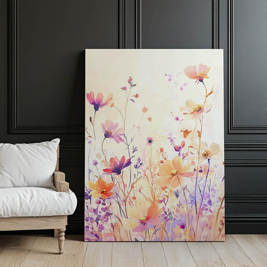 Kwiatowe Marzenie Kwiatowe Marzenie, 30X40 Cm, Bez Ramy, Płótno Premium Na Blejtramie