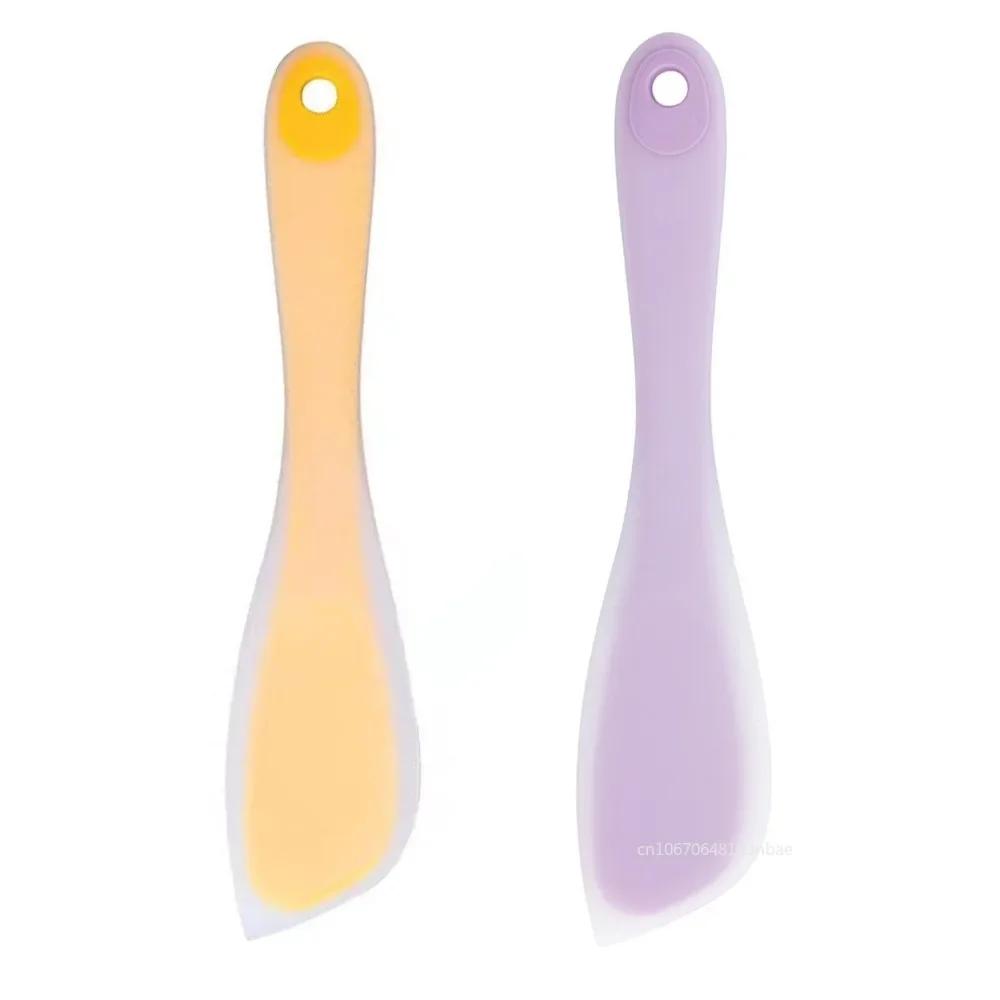 1pc Cream Baking Scraper Non-stick Silicone Spatula Kitchen Pastry Blenders Salad Cake Mixer Butter Batter Pies Cooking Tools