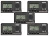KORG GA-2 GuitarBass Tuners, Black X Light Gray, Set of 5