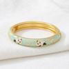 Colorful Vintage Cloisonne Bangle Enamel Children's Hand Bracelet Panda Bamboo Bangle  Boys Girls