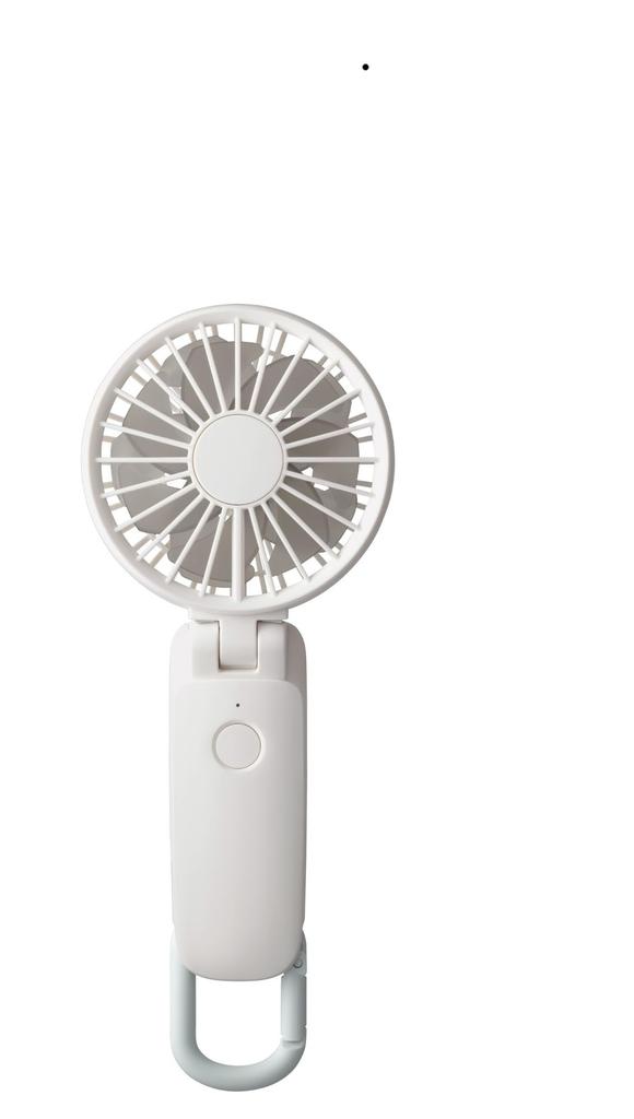 RHYTHM Ручной вентилятор с USB-подзарядкой, прохладный даже при двойном вращении, ремешок-карабин на постоянном токе, можно использовать как портативный или настольный, шелковистый ветер, мобильный