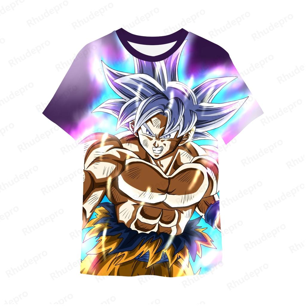 Goku New Dragon Ball T Shirts 2024 Men's T-shirt Tops Children's High Quality Clothing Vegeta Streetwear Fashion Hip Hop