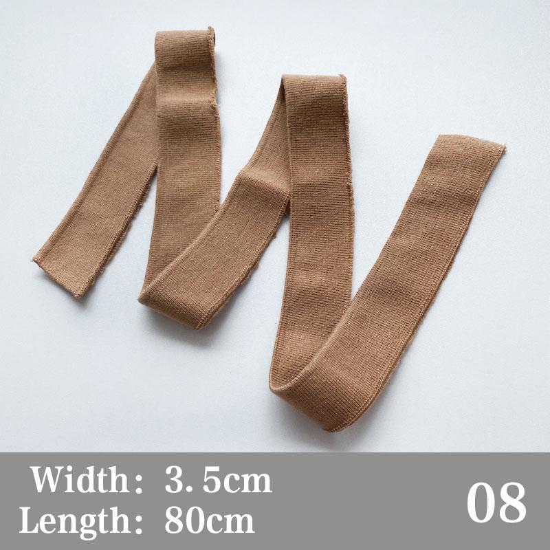 3,5*80 см для аксессуаров для одежды, эластичная хлопчатобумажная ткань, эластичный воротник-манжеты, отделка, трикотажная резинка