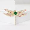 Micro-Inlaid Color Zircon Dragonfly Brooch Niche High-End Women'S Clothing Corsage Jewelry Animal Pin