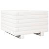 VidaXL Jardinière blanc 40x40x26,5 cm bois de pin massif, jardinière d'extérieur, bac à fleurs, boîte à plantes, jardinière 847289
